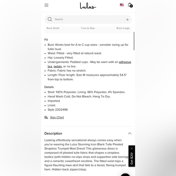 NWT Lulus Stunning Icon Black Tulle Pleated Gown - Picture 4 of 7